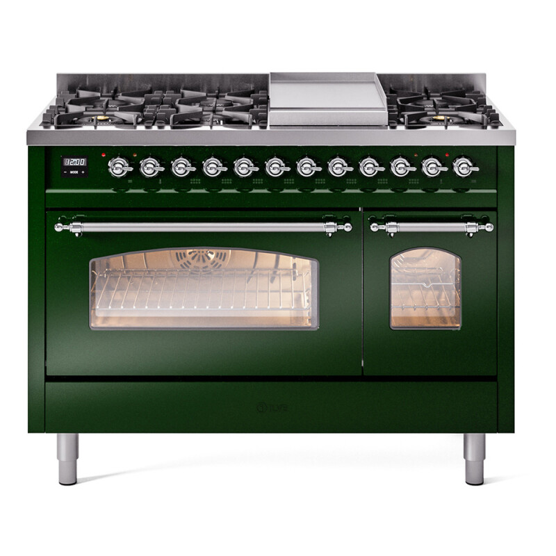 Nostalgie II 48 inch Dual Fuel Range with 5.02 cu. ft. Total Double Oven Capacity UP48FNMPEGC