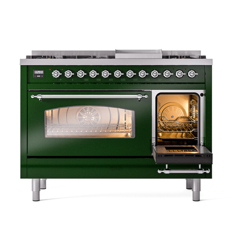 Nostalgie II 48 inch Dual Fuel Range with 5.02 cu. ft. Total Double Oven Capacity UP48FNMPEGC