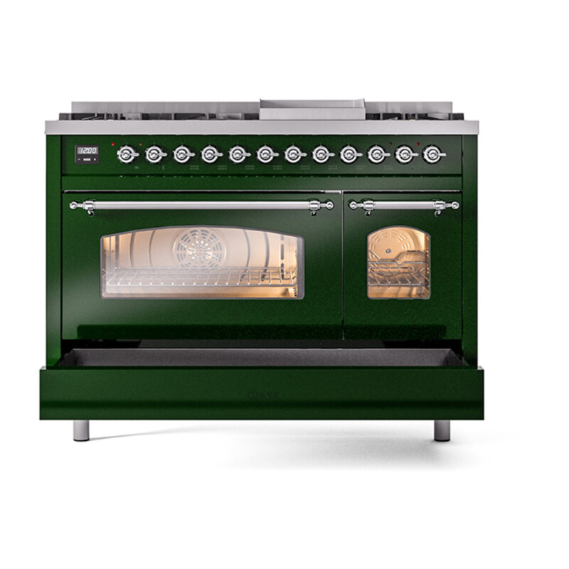Nostalgie II 48 inch Dual Fuel Range with 5.02 cu. ft. Total Double Oven Capacity UP48FNMPEGC