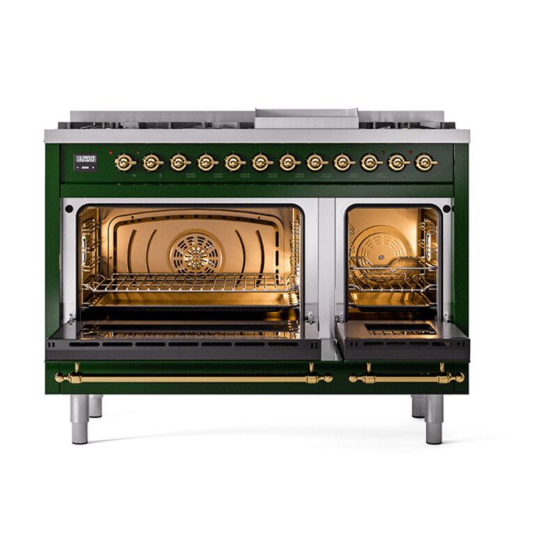 Nostalgie II 48 inch Dual Fuel Range with 5.02 cu. ft. Total Double Oven Capacity UP48FNMPEGG