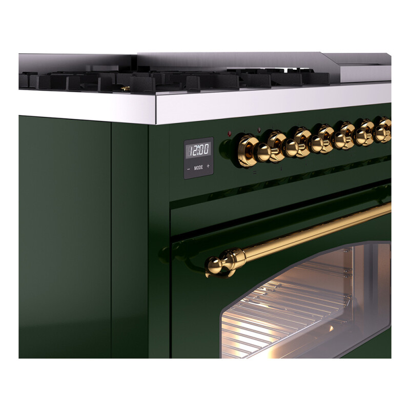 Nostalgie II 48 inch Dual Fuel Range with 5.02 cu. ft. Total Double Oven Capacity UP48FNMPEGGLP