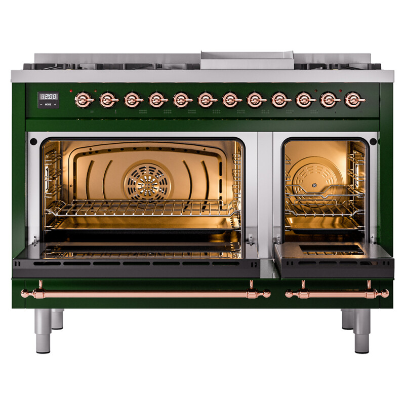Nostalgie II 48 inch Dual Fuel Range with 5.02 cu. ft. Total Double Oven Capacity UP48FNMPEGPLP