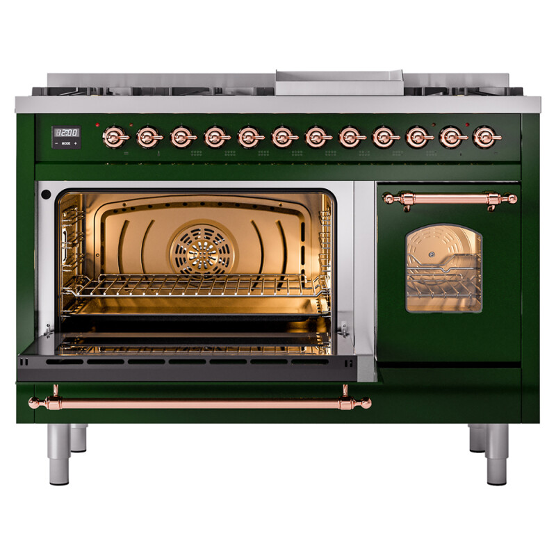 Nostalgie II 48 inch Dual Fuel Range with 5.02 cu. ft. Total Double Oven Capacity UP48FNMPEGPLP