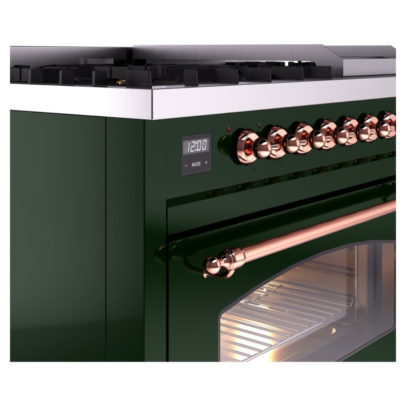 Nostalgie II 48 inch Dual Fuel Range with 5.02 cu. ft. Total Double Oven Capacity UP48FNMPEGPLP