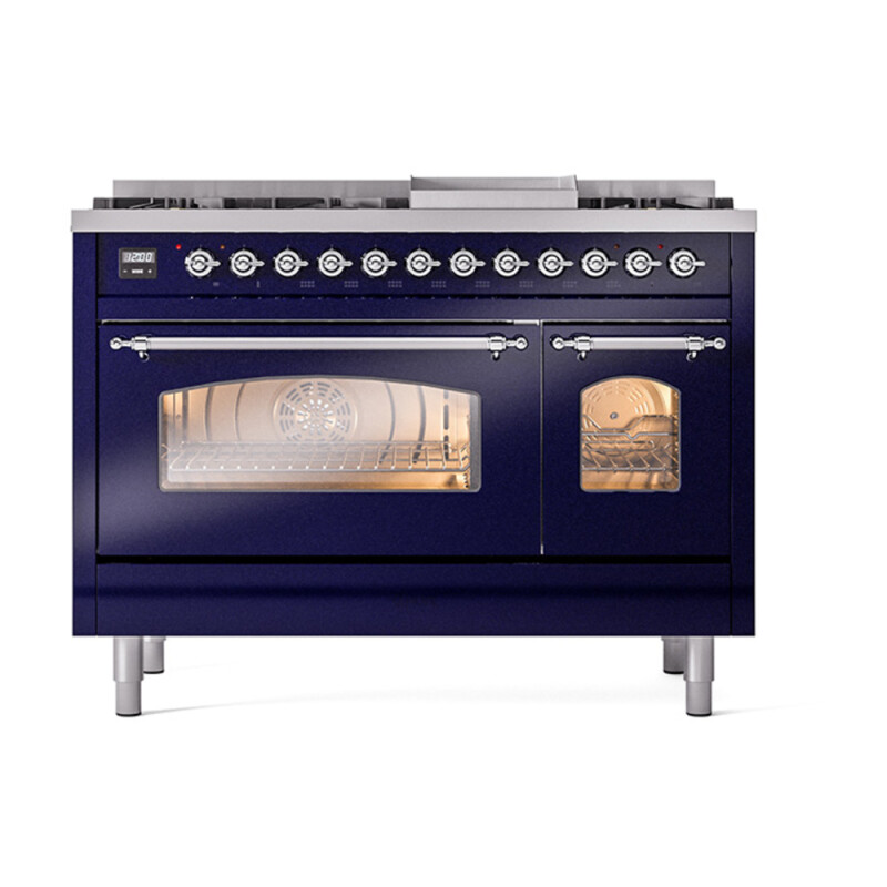 Nostalgie II 48 inch Dual Fuel Range with 5.02 cu. ft. Total Double Oven Capacity UP48FNMPMBC