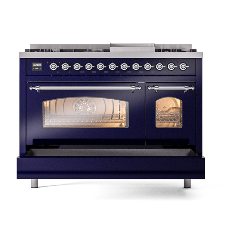 Nostalgie II 48 inch Dual Fuel Range with 5.02 cu. ft. Total Double Oven Capacity UP48FNMPMBC