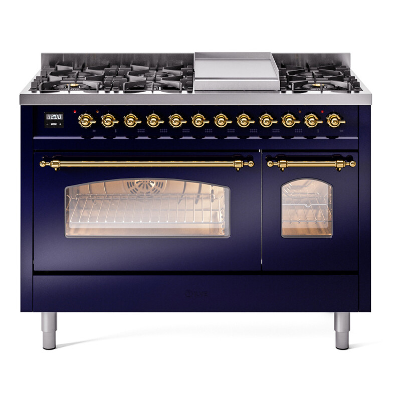 Nostalgie II 48 inch Dual Fuel Range with 5.02 cu. ft. Total Double Oven Capacity UP48FNMPMBG