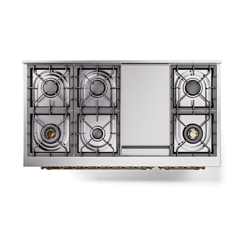 Nostalgie II 48 inch Dual Fuel Range with 5.02 cu. ft. Total Double Oven Capacity UP48FNMPMBGLP