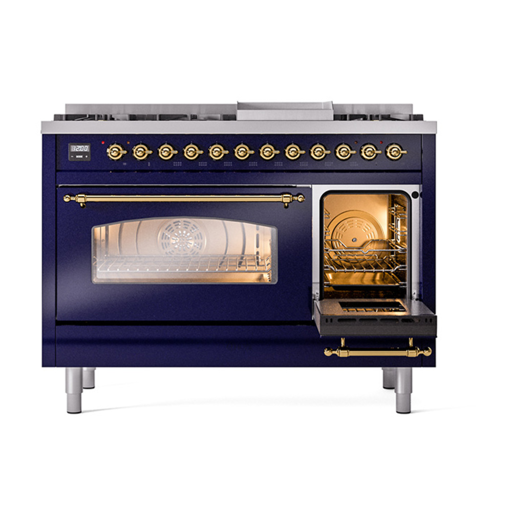 Nostalgie II 48 inch Dual Fuel Range with 5.02 cu. ft. Total Double Oven Capacity UP48FNMPMBG