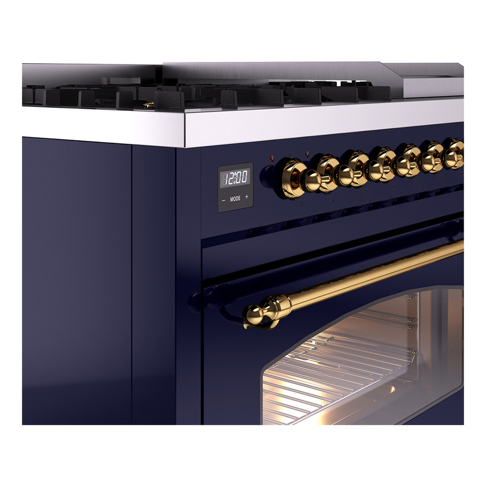 Nostalgie II 48 inch Dual Fuel Range with 5.02 cu. ft. Total Double Oven Capacity UP48FNMPMBG