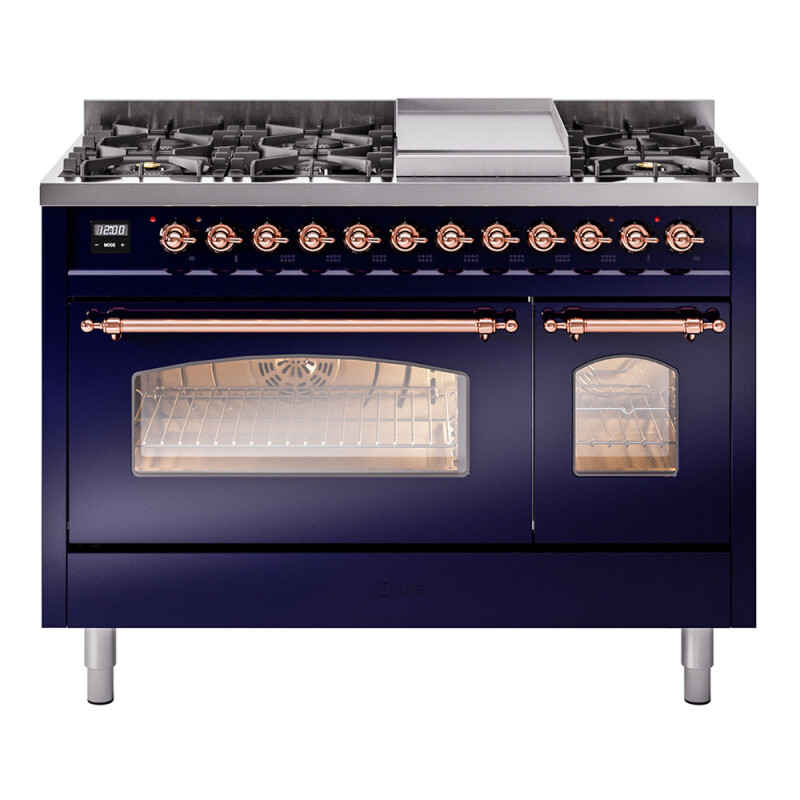 Nostalgie II 48 inch Dual Fuel Range with 5.02 cu. ft. Total Double Oven Capacity UP48FNMPMBPLP