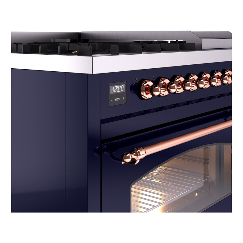 Nostalgie II 48 inch Dual Fuel Range with 5.02 cu. ft. Total Double Oven Capacity UP48FNMPMBPLP