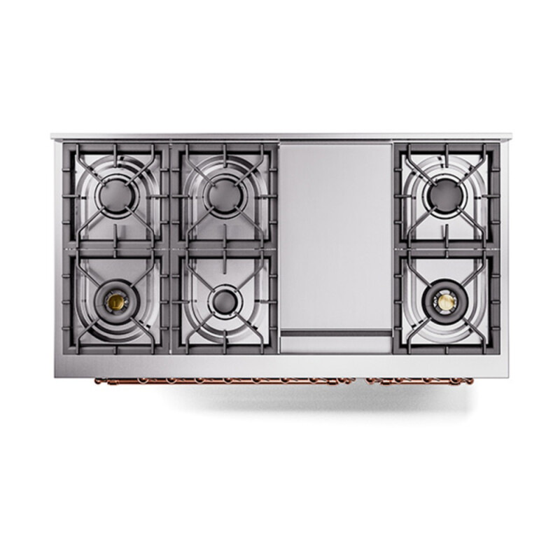 Nostalgie II 48 inch Dual Fuel Range with 5.02 cu. ft. Total Double Oven Capacity UP48FNMPMBPLP
