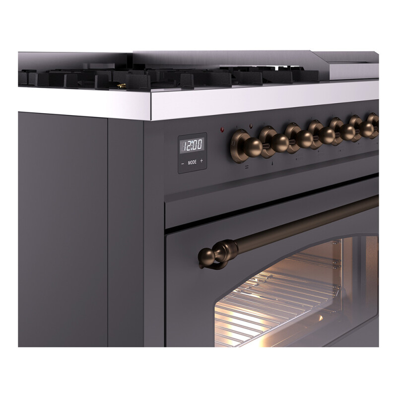 Nostalgie II 48 inch Dual Fuel Range with 5.02 cu. ft. Total Double Oven Capacity UP48FNMPMGB