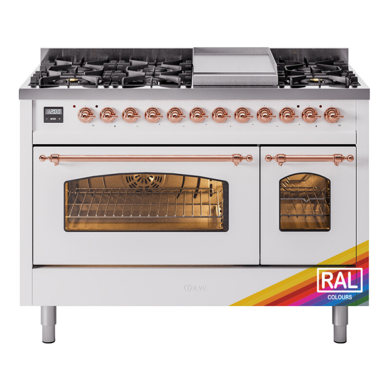 Nostalgie II 48 inch Dual Fuel Range with 5.02 cu. ft. Total Double Oven Capacity UP48FNMPRAP