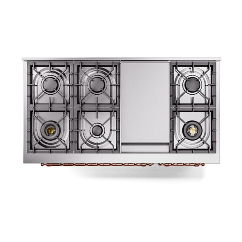 Nostalgie II 48 inch Dual Fuel Range with 5.02 cu. ft. Total Double Oven Capacity UP48FNMPRAP