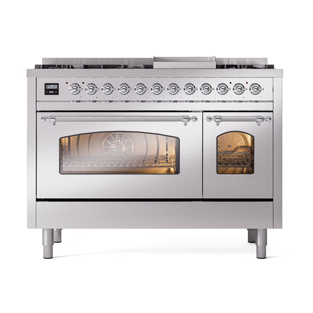 Nostalgie II 48 inch Dual Fuel Range with 5.02 cu. ft. Total Double Oven Capacity UP48FNMPSSC