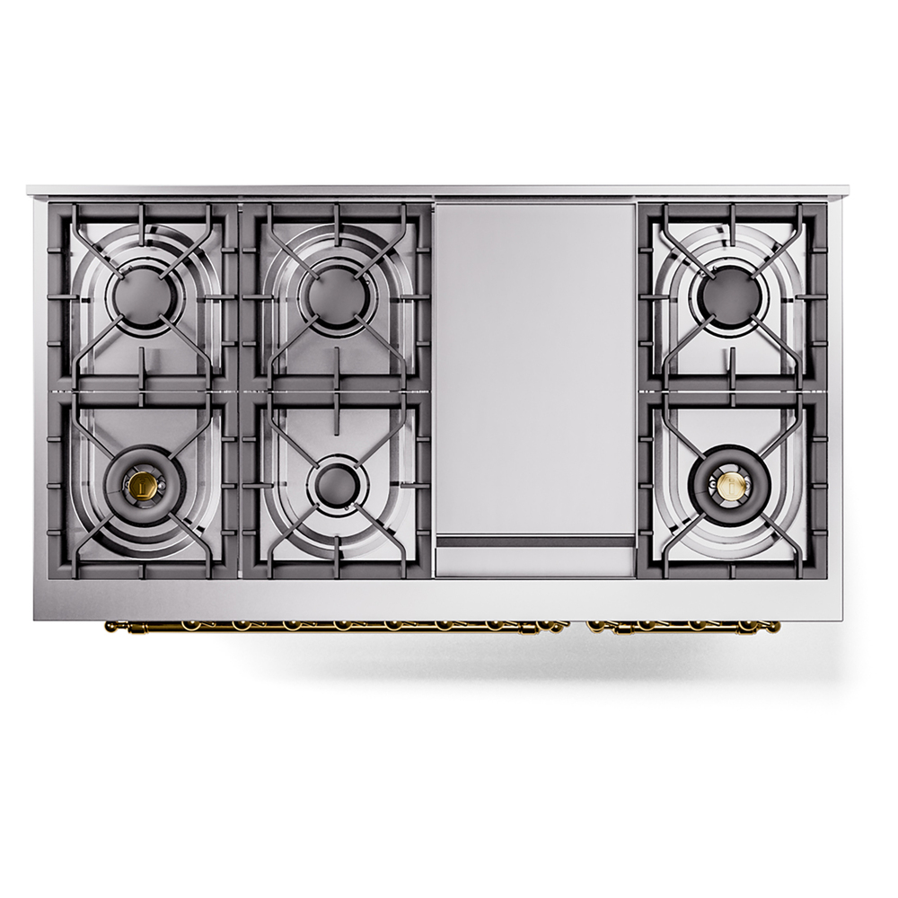Nostalgie II 48 inch Dual Fuel Range with 5.02 cu. ft. Total Double Oven Capacity UP48FNMPSSG