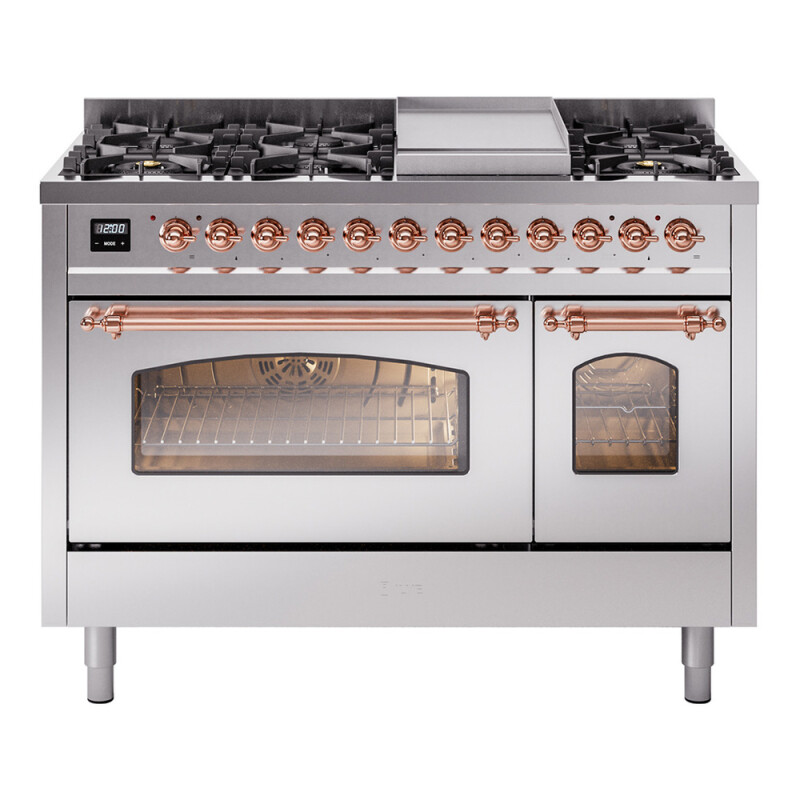 Nostalgie II 48 inch Dual Fuel Range with 5.02 cu. ft. Total Double Oven Capacity UP48FNMPSSP