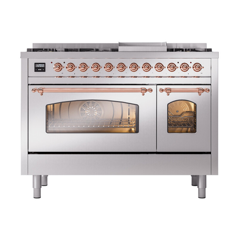 Nostalgie II 48 inch Dual Fuel Range with 5.02 cu. ft. Total Double Oven Capacity UP48FNMPSSP