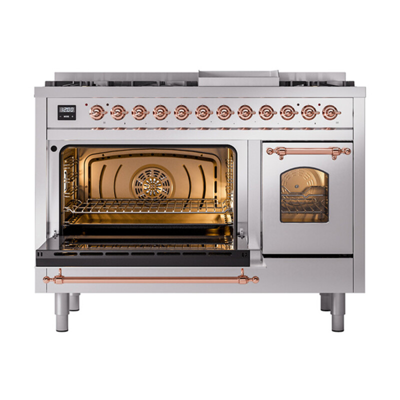 Nostalgie II 48 inch Dual Fuel Range with 5.02 cu. ft. Total Double Oven Capacity UP48FNMPSSP