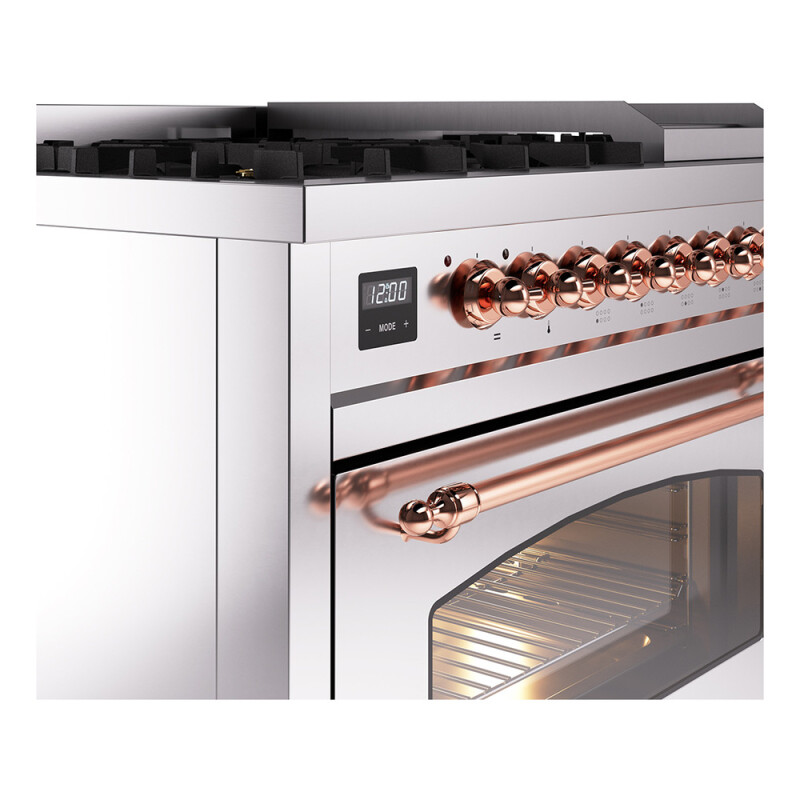 Nostalgie II 48 inch Dual Fuel Range with 5.02 cu. ft. Total Double Oven Capacity UP48FNMPSSP