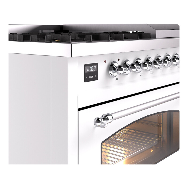 Nostalgie II 48 inch Dual Fuel Range with 5.02 cu. ft. Total Double Oven Capacity UP48FNMPWHC