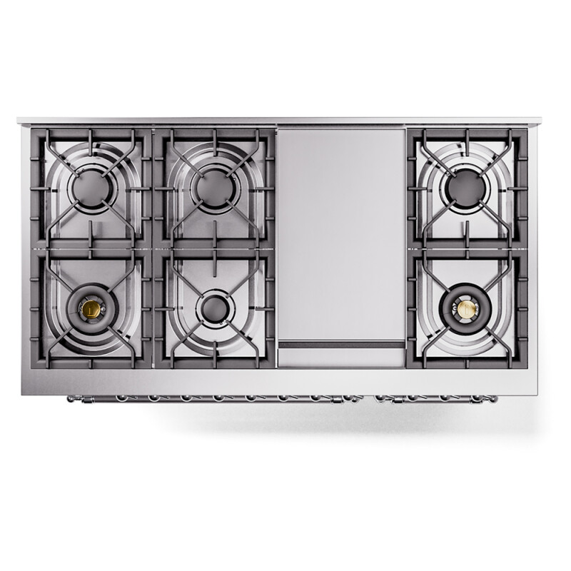 Nostalgie II 48 inch Dual Fuel Range with 5.02 cu. ft. Total Double Oven Capacity UP48FNMPWHCLP
