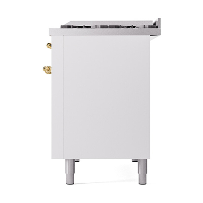 Nostalgie II 48 inch Dual Fuel Range with 5.02 cu. ft. Total Double Oven Capacity UP48FNMPWHGLP