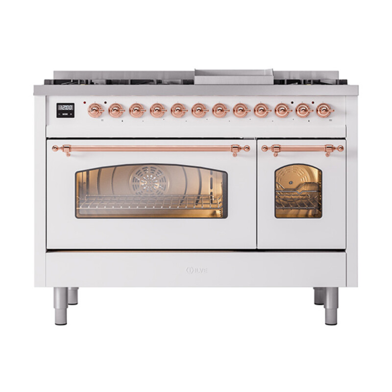 Nostalgie II 48 inch Dual Fuel Range with 5.02 cu. ft. Total Double Oven Capacity UP48FNMPWHP