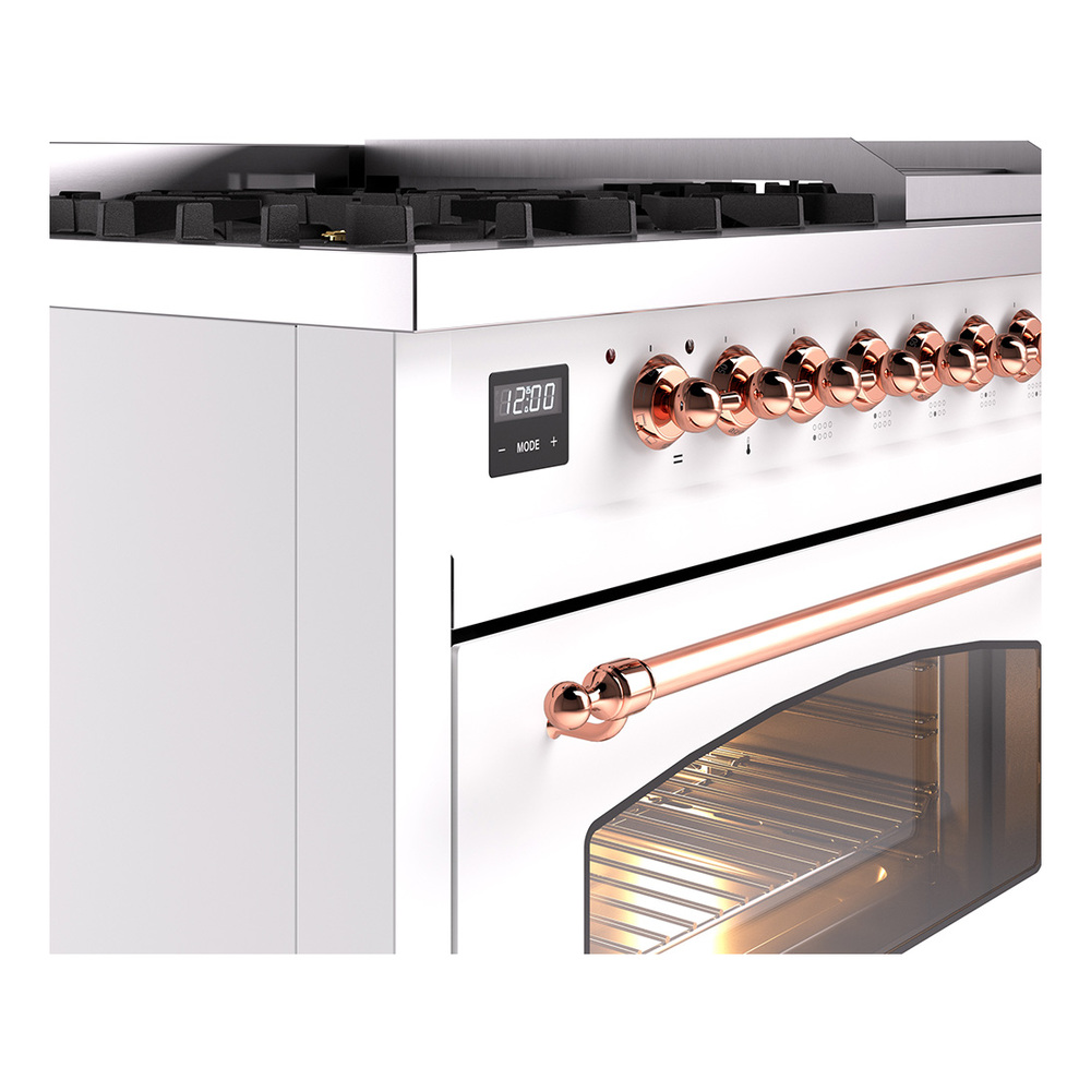 Nostalgie II 48 inch Dual Fuel Range with 5.02 cu. ft. Total Double Oven Capacity UP48FNMPWHP
