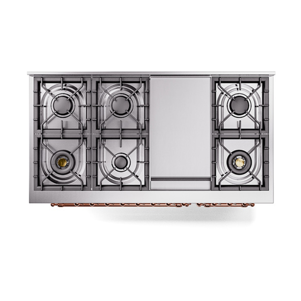 Nostalgie II 48 inch Dual Fuel Range with 5.02 cu. ft. Total Double Oven Capacity UP48FNMPWHP
