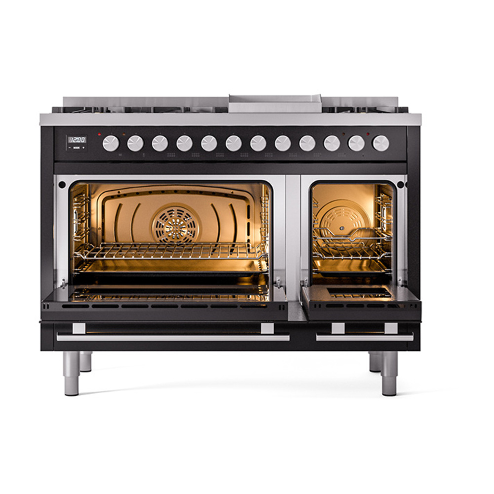 Professional Plus II 48 inch Dual Fuel Range UP48FQMPBKLP