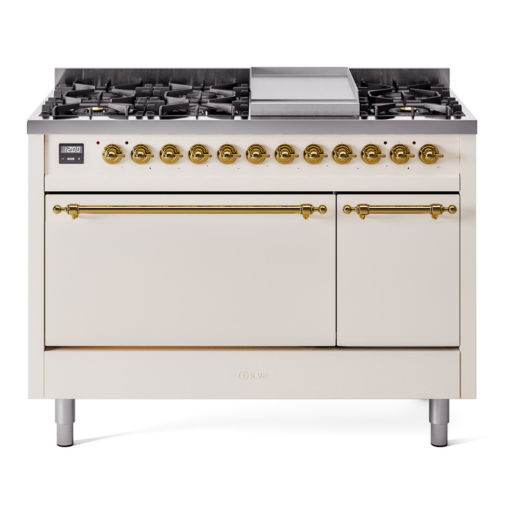 Nostalgie II 48 inch Dual Fuel Range with 5.02 cu. ft. Total Double Oven Capacity UP48FQNMPAWG