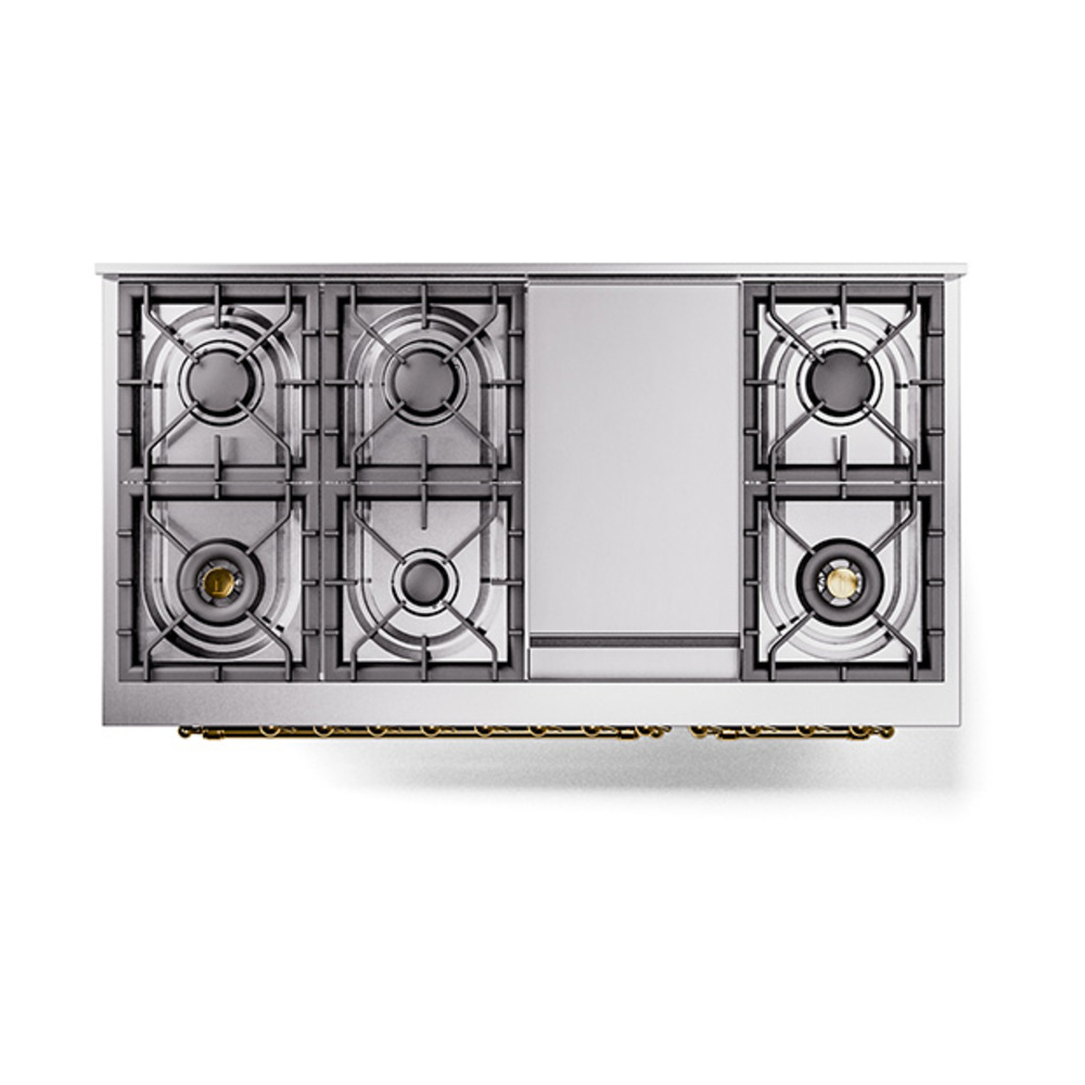 Nostalgie II 48 inch Dual Fuel Range with 5.02 cu. ft. Total Double Oven Capacity UP48FQNMPBUGLP