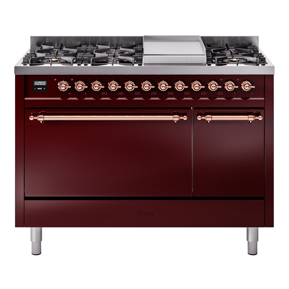 Nostalgie II 48 inch Dual Fuel Range with 5.02 cu. ft. Total Double Oven Capacity UP48FQNMPBUP
