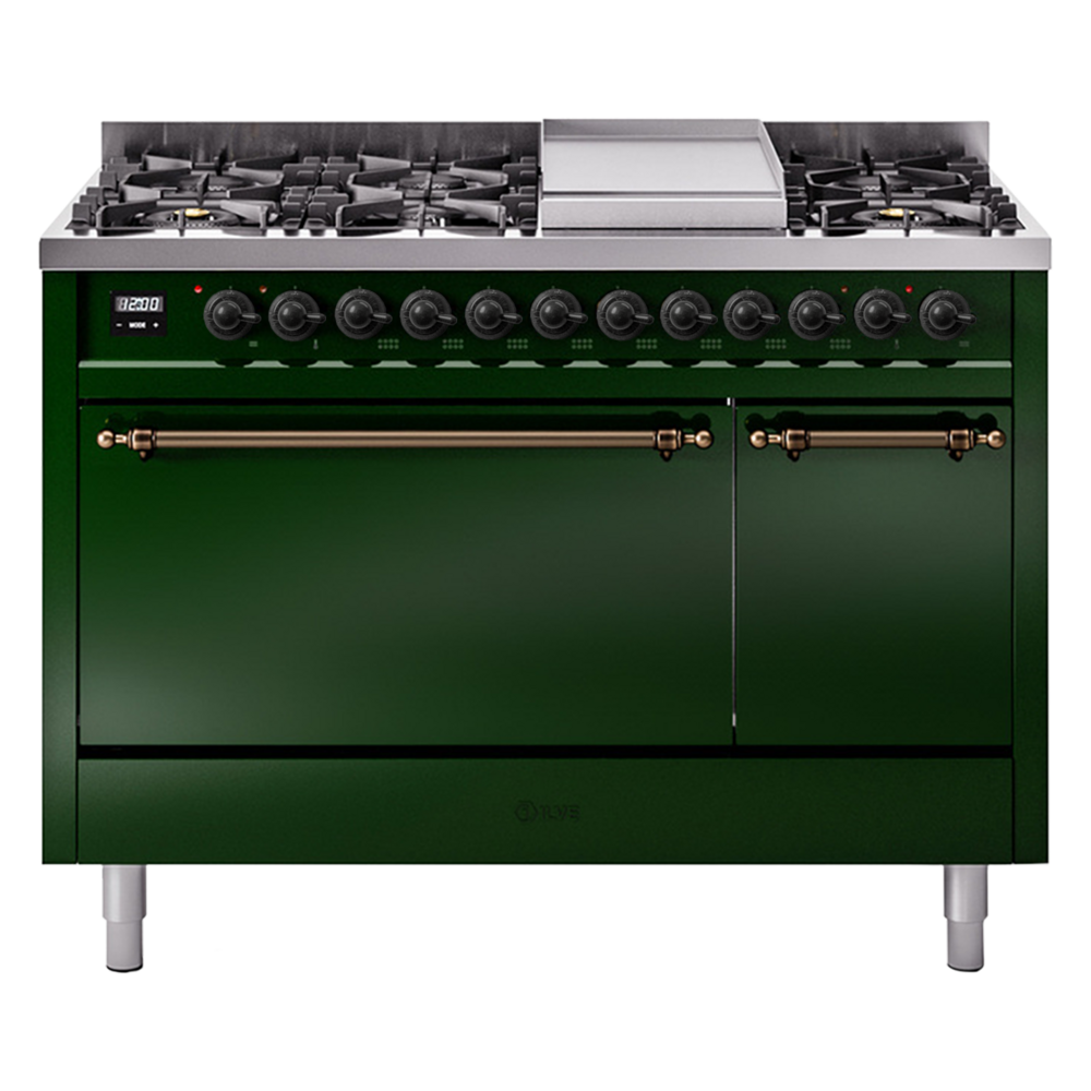 Nostalgie II 48 inch Dual Fuel Range with 5.02 cu. ft. Total Double Oven Capacity UP48FQNMPEGBLP