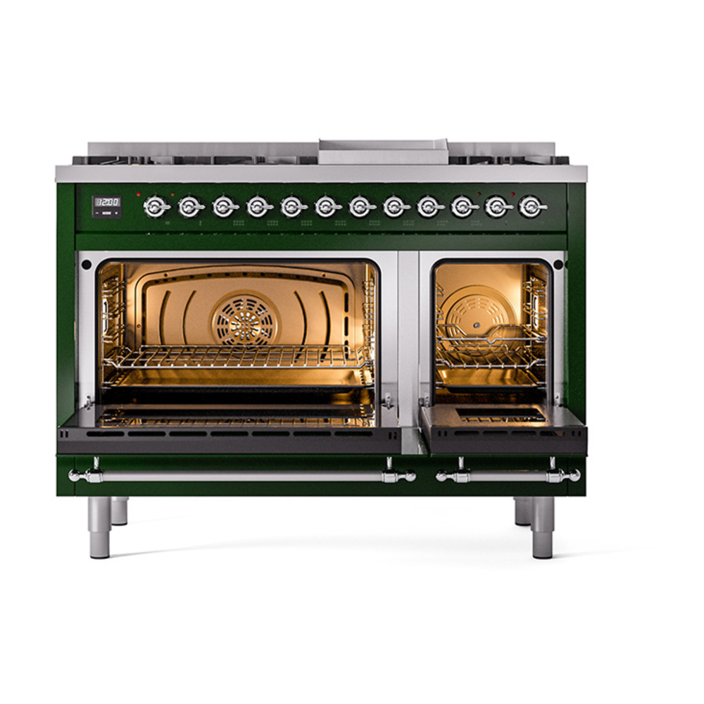 Nostalgie II 48 inch Dual Fuel Range with 5.02 cu. ft. Total Double Oven Capacity UP48FQNMPEGCLP