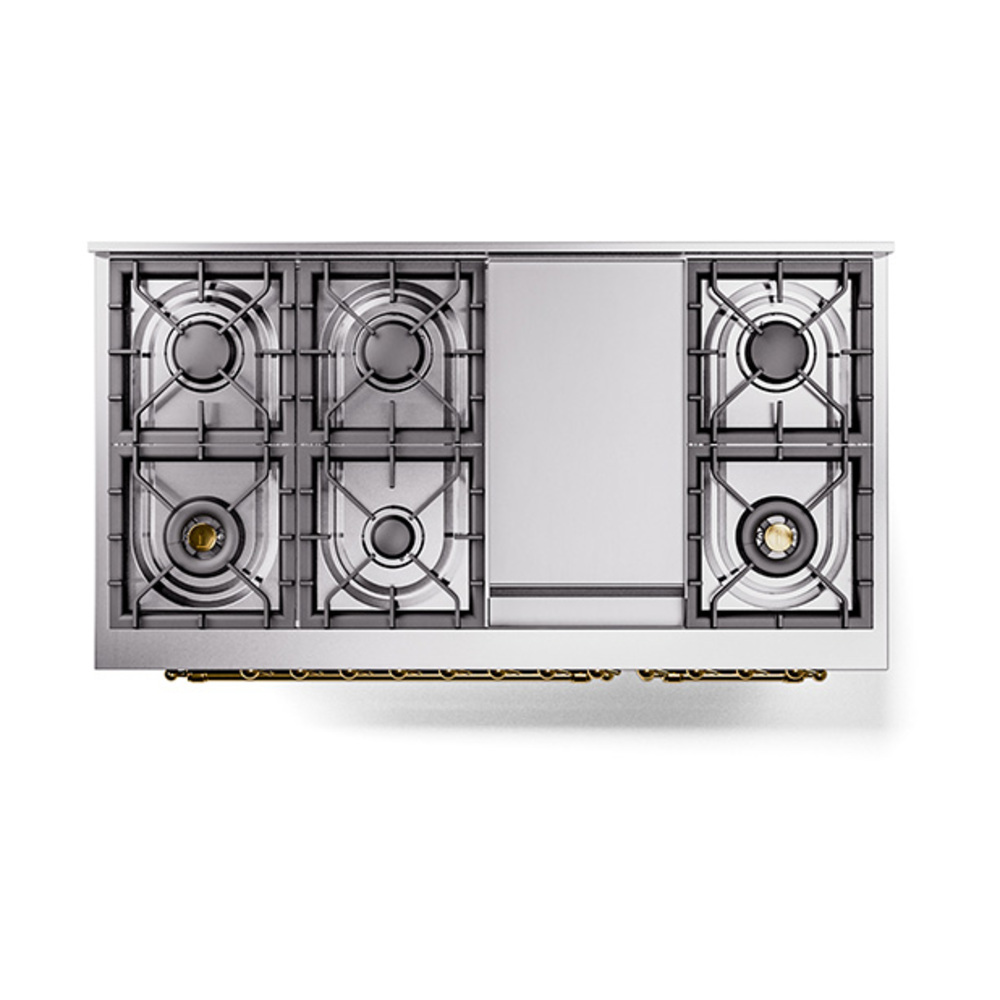 Nostalgie II 48 inch Dual Fuel Range with 5.02 cu. ft. Total Double Oven Capacity UP48FQNMPEGGLP