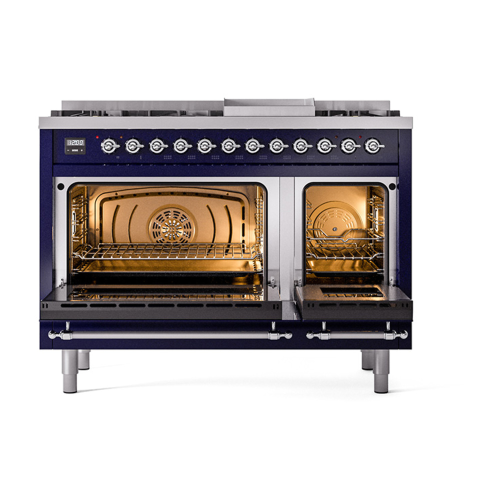Nostalgie II 48 inch Dual Fuel Range with 5.02 cu. ft. Total Double Oven Capacity UP48FQNMPMBC