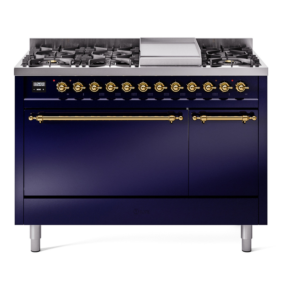 Nostalgie II 48 inch Dual Fuel Range with 5.02 cu. ft. Total Double Oven Capacity UP48FQNMPMBGLP