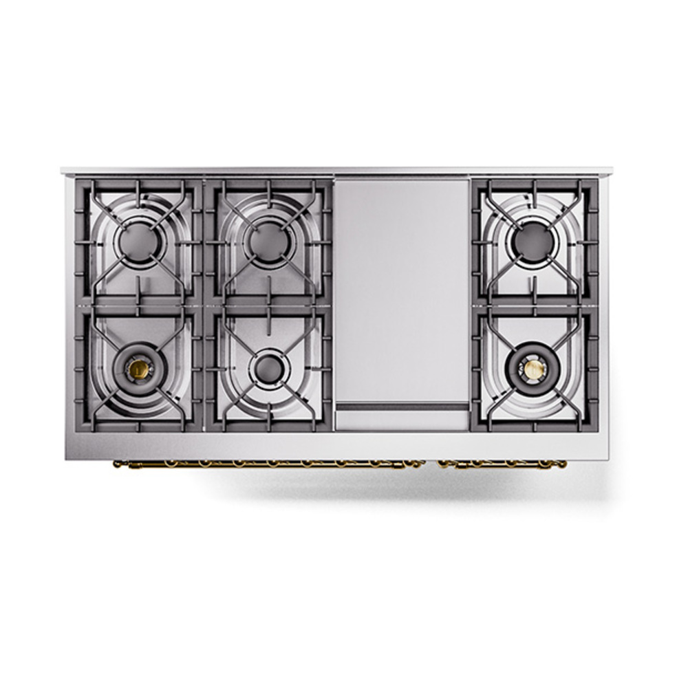 Nostalgie II 48 inch Dual Fuel Range with 5.02 cu. ft. Total Double Oven Capacity UP48FQNMPMBGLP