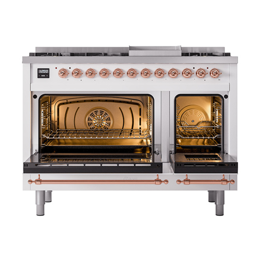 Nostalgie II 48 inch Dual Fuel Range with 5.02 cu. ft. Total Double Oven Capacity UP48FQNMPRAP