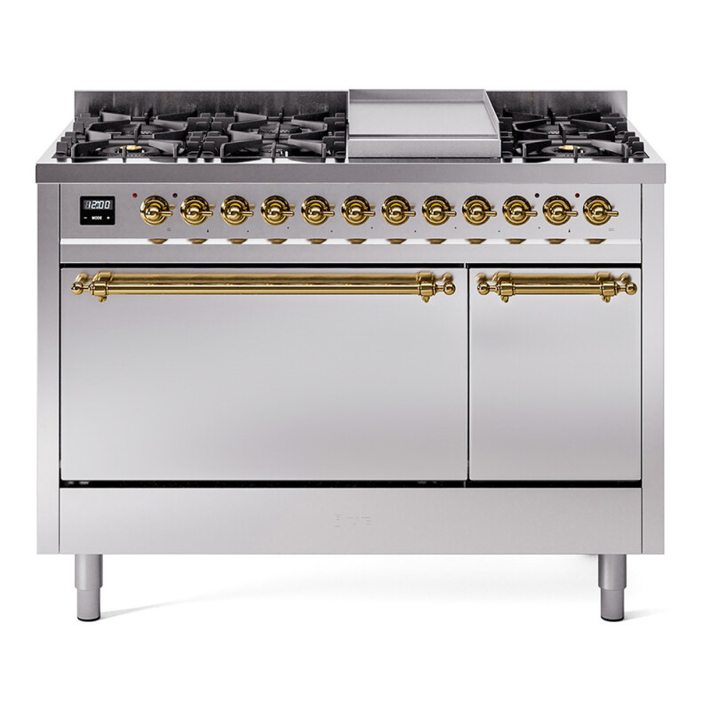 Nostalgie II 48 inch Dual Fuel Range with 5.02 cu. ft. Total Double Oven Capacity UP48FQNMPSSG