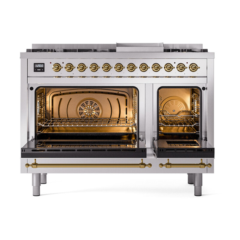 Nostalgie II 48 inch Dual Fuel Range with 5.02 cu. ft. Total Double Oven Capacity UP48FQNMPSSG