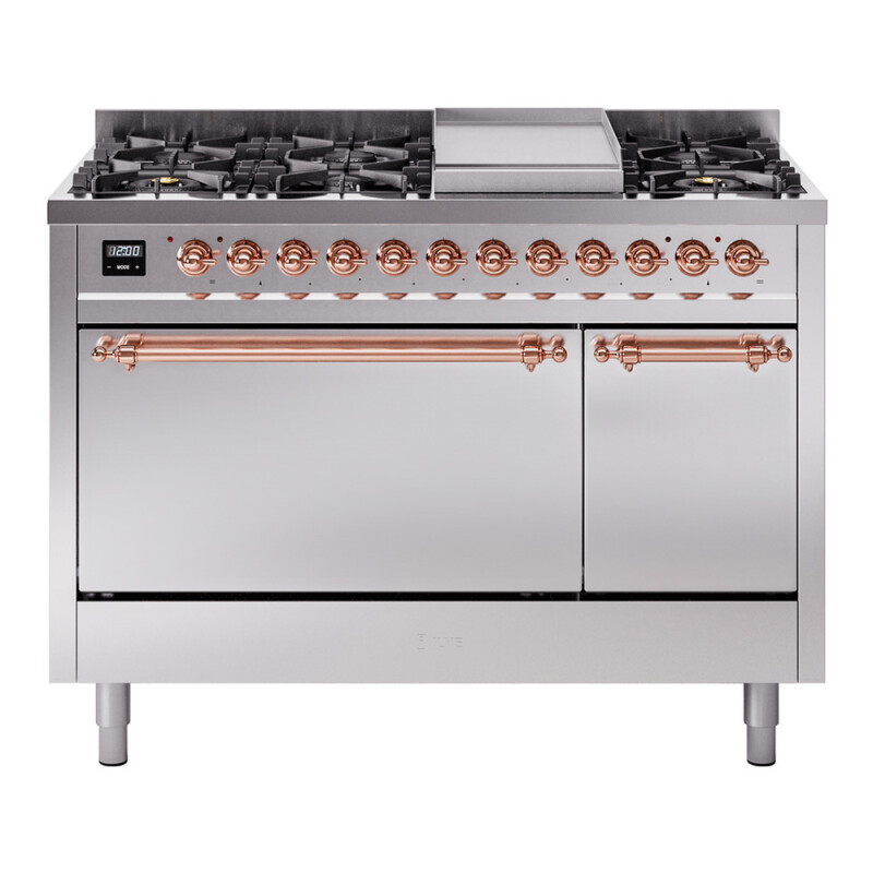 Nostalgie II 48 inch Dual Fuel Range with 5.02 cu. ft. Total Double Oven Capacity UP48FQNMPSSP