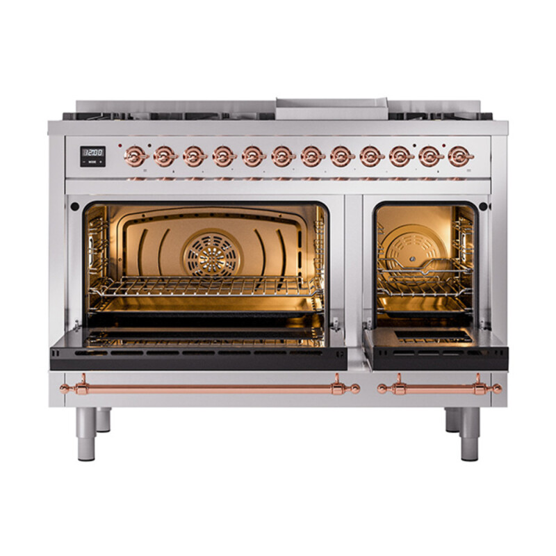 Nostalgie II 48 inch Dual Fuel Range with 5.02 cu. ft. Total Double Oven Capacity UP48FQNMPSSP