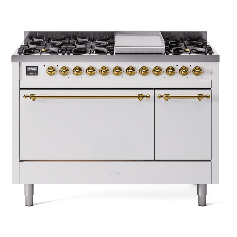 Nostalgie II 48 inch Dual Fuel Range with 5.02 cu. ft. Total Double Oven Capacity UP48FQNMPWHG
