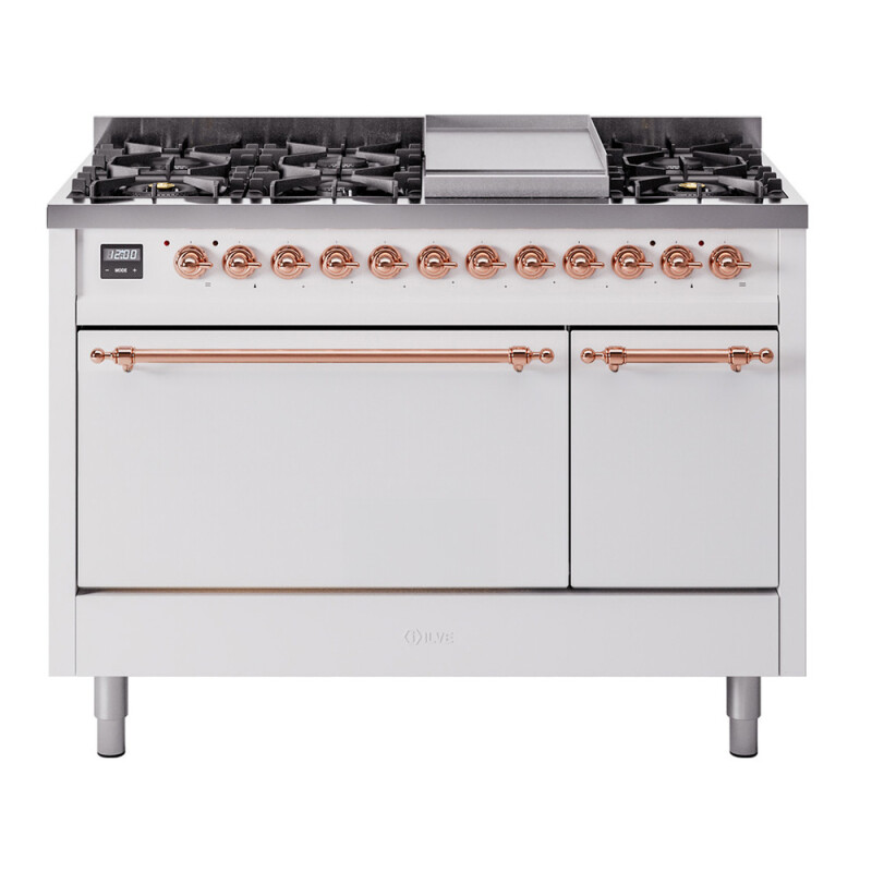 Nostalgie II 48 inch Dual Fuel Range with 5.02 cu. ft. Total Double Oven Capacity UP48FQNMPWHP