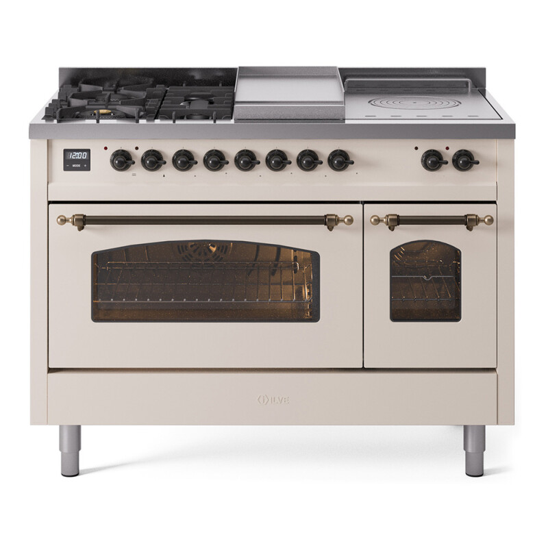 Nostalgie II 48 inch Dual Fuel Range with 5.02 cu. ft. Total Double Oven Capacity UP48FSNMPAWB